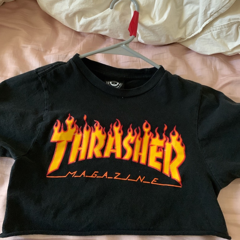 Thrasher cropped tee